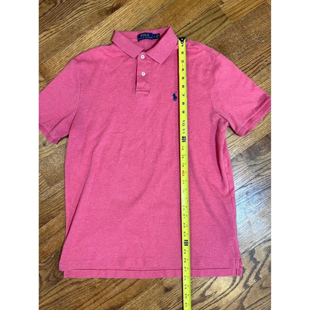 Polo Ralph Lauren‎ Mens Short Sleeve Cotton Polo Shirt Red Heather Medium 0319